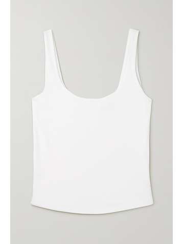 SKIN + NET SUSTAIN Aurora cropped stretch organic Pima cotton-jersey tank