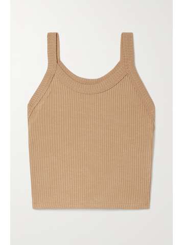 LESET Ali verkürztes Tanktop aus geripptem Stretch-Strick