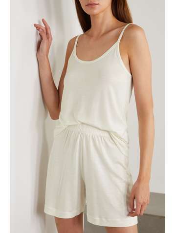NINETY PERCENT + NET SUSTAIN brushed-TENCEL Lyocell pajama set
