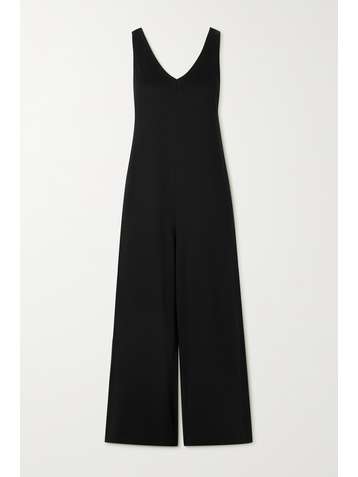 NINETY PERCENT + NET SUSTAIN Jumpsuit aus gebürstetem Biobaumwoll-Jersey