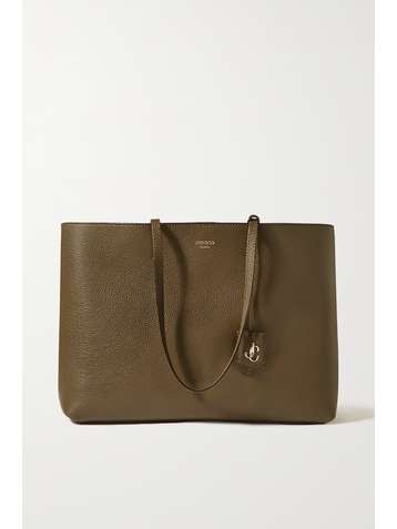 JIMMY CHOO Nine2Five textured-leather tote