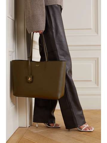 JIMMY CHOO Nine2Five textured-leather tote