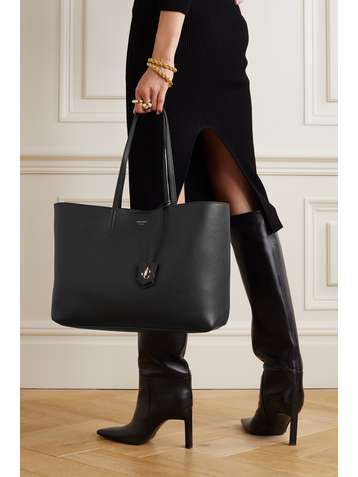 JIMMY CHOO Nine2Five textured-leather tote