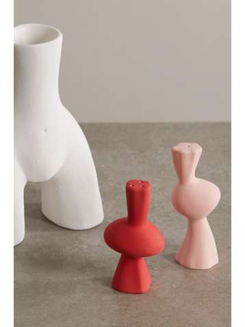 ANISSA KERMICHE Venus & Mercury ceramic salt and pepper shakers