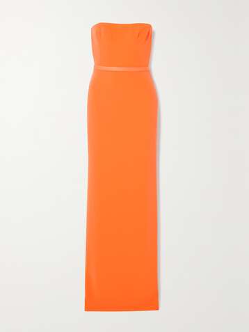 ALEX PERRY Cassidy strapless satin-crepe gown