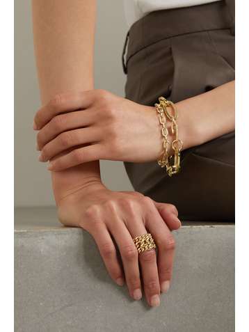 JENNIFER FISHER Assorted Triple Dean gold-plated ring