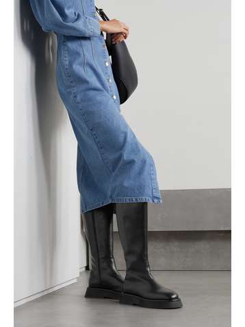WANDLER Rosa leather knee boots