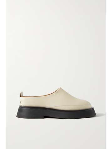 WANDLER Rosa leather slippers