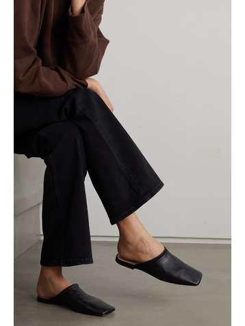WANDLER Lola leather slippers