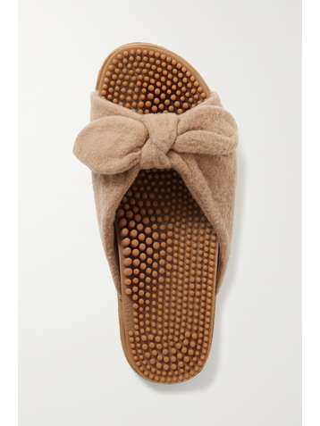 GABRIELA HEARST + NET SUSTAIN Virgil knotted cashmere slides
