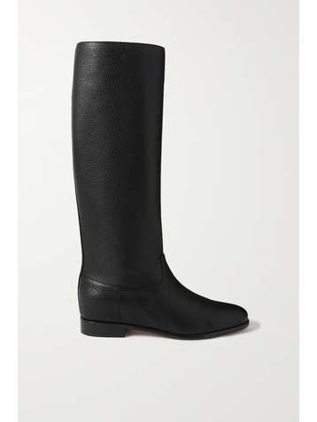 GABRIELA HEARST + NET SUSTAIN Miles textured-leather knee boots
