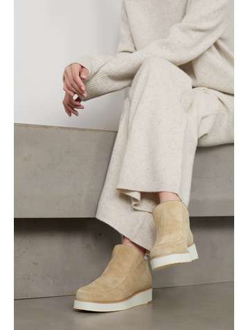 GABRIELA HEARST + NET SUSTAIN Harry shearling-lined suede ankle boots