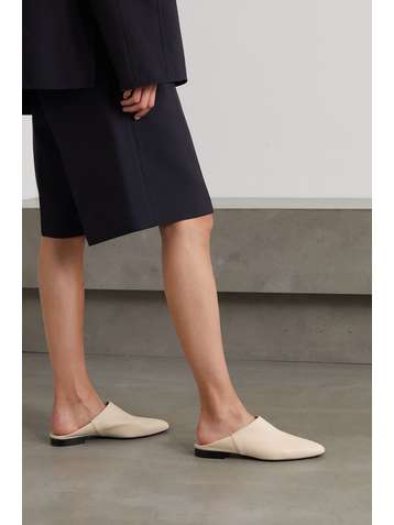 CO Chaussons de ville en cuir Babouche