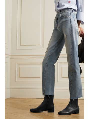 LOEFFLER RANDALL Ronnie leather ankle boots