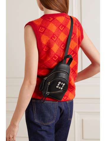 ROGER VIVIER Walky Viv mini crystal-embellished leather backpack