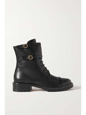 MALONE SOULIERS George buckled leather ankle boots