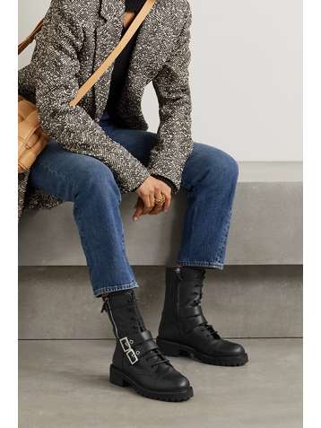 GIUSEPPE ZANOTTI Buckled leather ankle boots