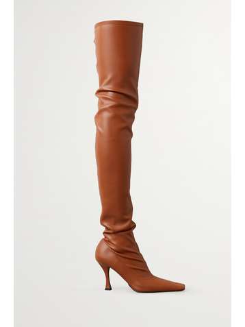 PROENZA SCHOULER Trap faux stretch-leather over-the-knee boots