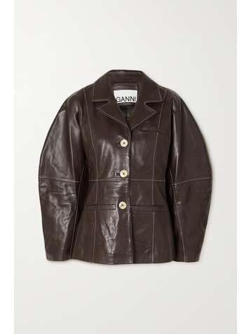 GANNI Blazer aus Leder
