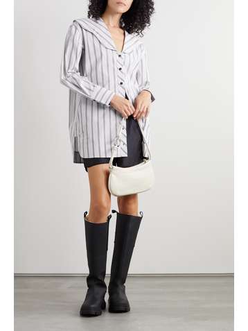 GANNI + NET SUSTAIN Oversized-Hemd aus gestreifter Biobaumwollpopeline