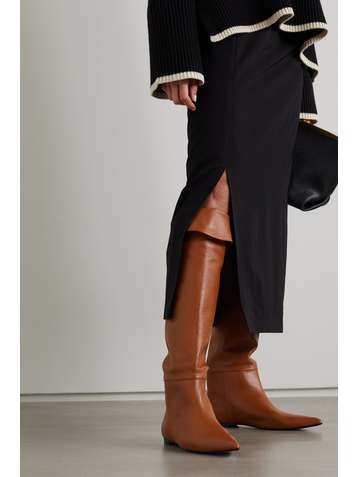 KHAITE Bottes en cuir Diego