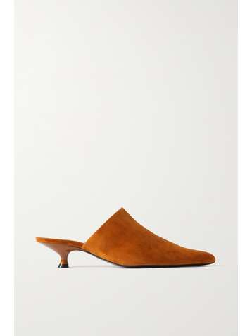 KHAITE Mules en daim Volosa