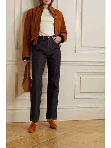 SLVRLAKE + NET SUSTAIN London high-rise straight-leg jeans