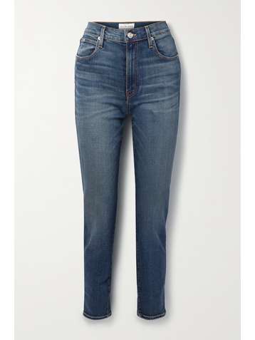 SLVRLAKE + NET SUSTAIN Roxy mid-rise slim-leg jeans