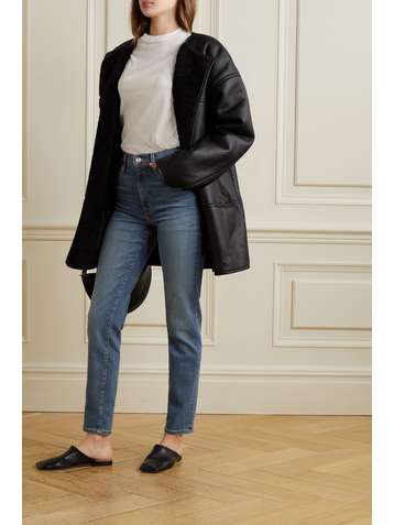 SLVRLAKE + NET SUSTAIN Roxy mid-rise slim-leg jeans