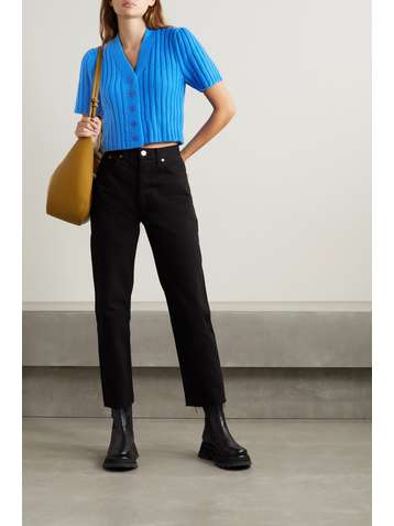 SUZIE KONDI Cardigan en cachemire côtelé