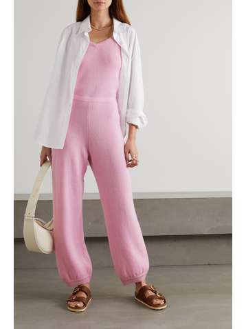 SUZIE KONDI Tank cashmere jumpsuit