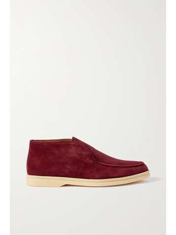 LORO PIANA Open Walk suede loafers