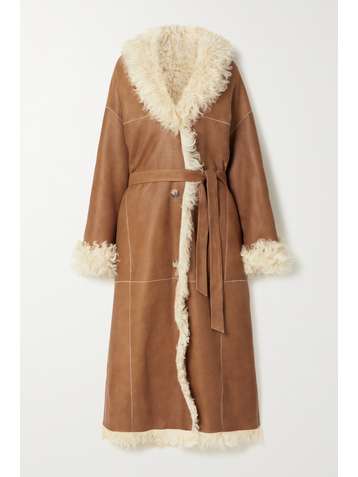 MAGDA BUTRYM Reversible belted shearling coat
