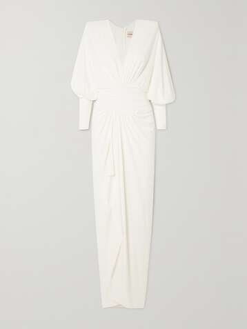 ALEXANDRE VAUTHIER Robe du soir en jersey stretch à fronces