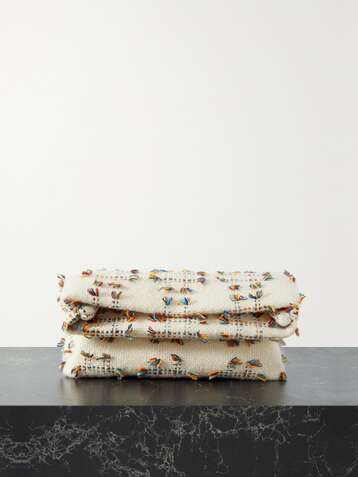 GABRIELA HEARST Phoebe A checked cashmere clutch