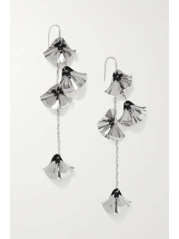 ISABEL MARANT Silver-tone and bead earrings