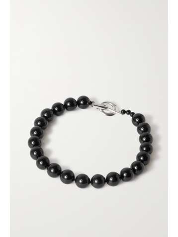 SOPHIE BUHAI Kette mit Onyxen und Details aus Silber
