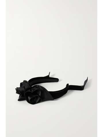 ALESSANDRA RICH Serre-tête en velours et en satin