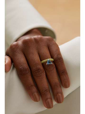 FRY POWERS Unicorn Rainbow Ring aus Silber mit Emaille und Topas