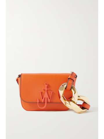 JW ANDERSON Anchor nano chain-embellished leather shoulder bag