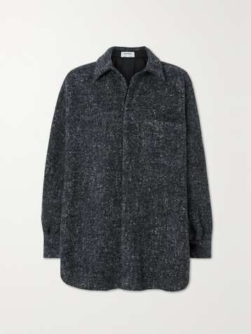 GAUCHERE Veste oversize en laine mélangée à chevrons Tasha