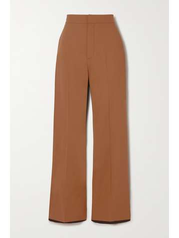 GAUCHERE Pantalon large en laine mélangée et en serge Tilla