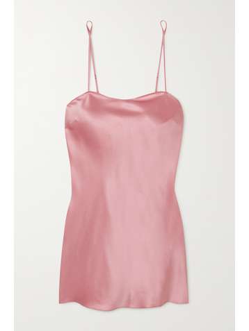 I.D. SARRIERI Lombard Street Nachthemd aus Satin aus einer Seidenmischung