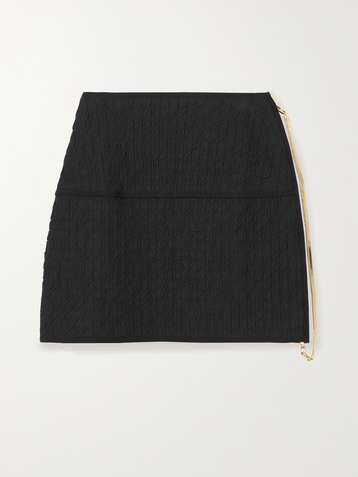 AZ FACTORY SuperTech-SuperChic jacquard-knit mini skirt