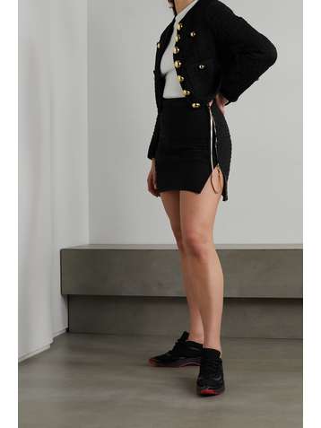 AZ FACTORY SuperTech-SuperChic jacquard-knit mini skirt
