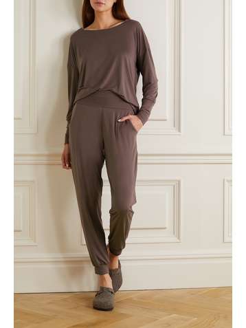 COMMANDO Butter stretch-Micro Modal jersey track pants