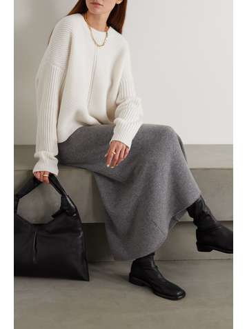 LE KASHA Puglia gerippter Pullover aus Biokaschmir