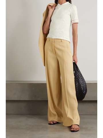 VICTORIA BECKHAM Set of two appliquéd organic cotton-jersey T-shirts