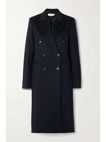 VICTORIA BECKHAM Double-breasted brushed wool and cashmere-blend coat