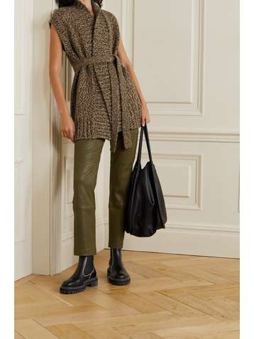 MICHAEL KORS COLLECTION Belted cashmere cardigan